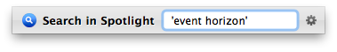 Search in Spotlight Literally
